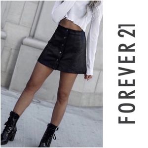 Forever 21 Faux Leather Mini Skirt